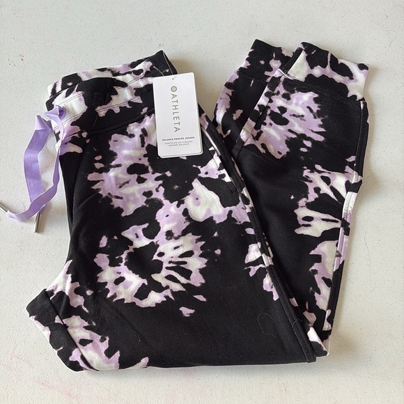 Athleta Willow Elfin Purple Drawstring Waistband Balance Jogger Pants SP NEW! - Picture 5 of 9